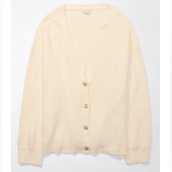 AE OVERSIZED BUTTON-FRONT CARDIGAN - Picture 1 of 4